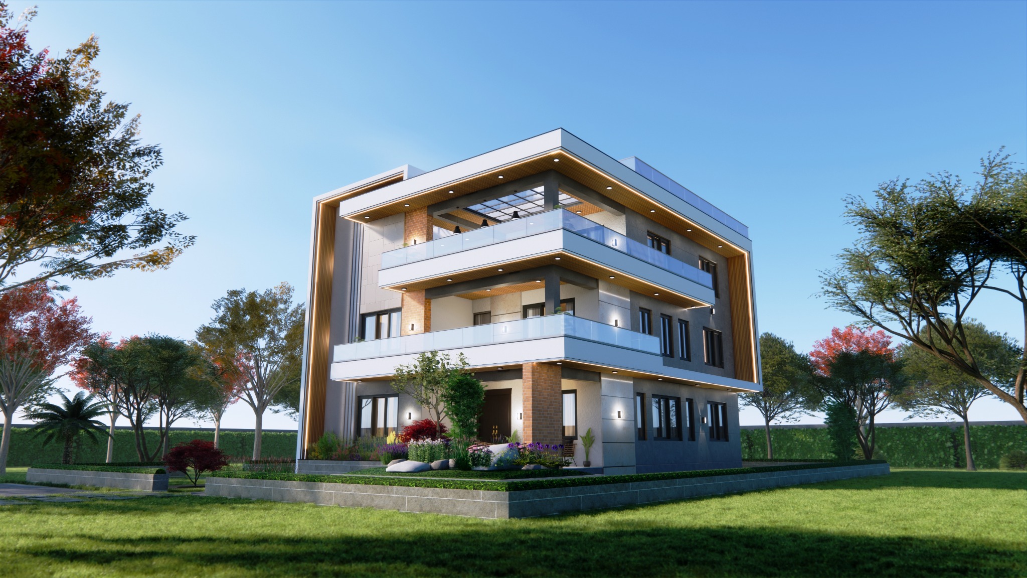 Contemporary residential building by Nirman Sarathi