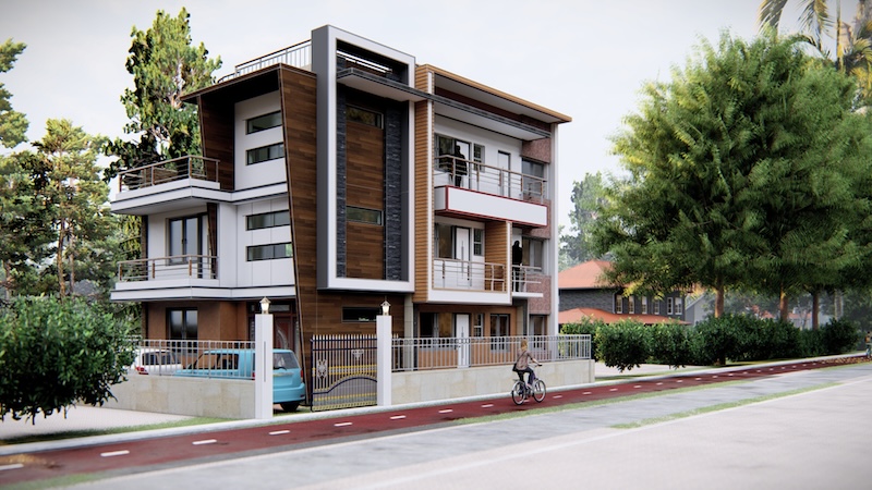 Completed residential design