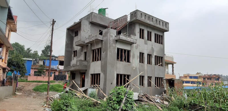 Civil engineering construction site