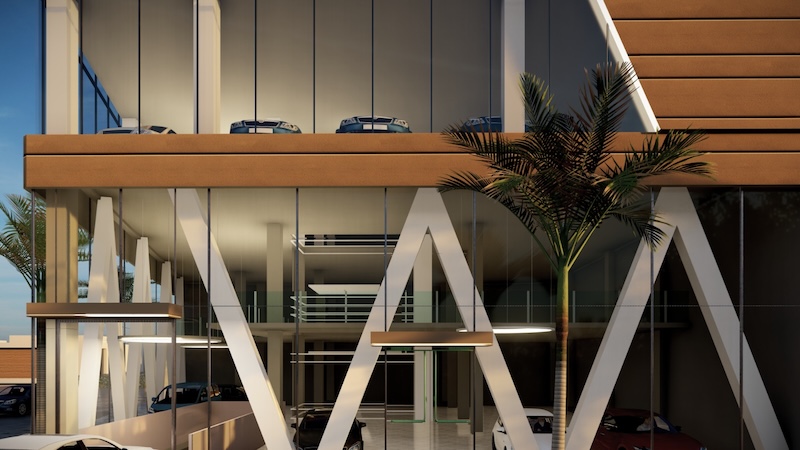 Showroom structure detail