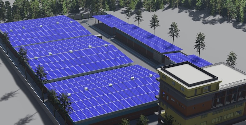 Warehouse roof plan